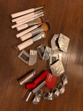 Huge lot Kjaer Weis makeup tools and compacts